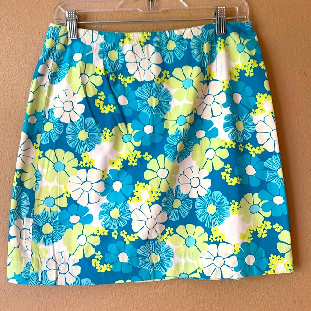 Lilly Pulitzer Floral Midi Skirt